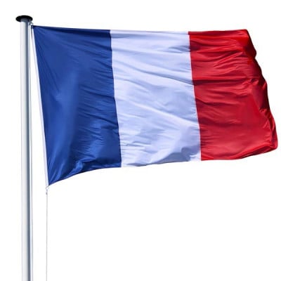 drapeau francais<br>pour mât