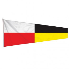 Mystique® Marquage drapeau noir/blanc 1pc.