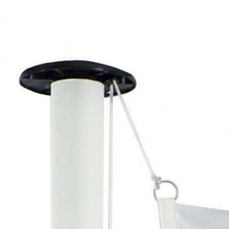 Drapeau pour Mât Classique (forme verticale) - vue fixation haute -MACAP