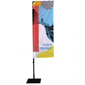 Beach flag - Oriflamme POTENCE (KIT complet) - Livraison express - 48 h MACAP