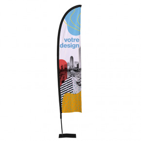 Beach flag - Oriflamme LIGHT (KIT complet) - Livraison express - 48 h MACAP