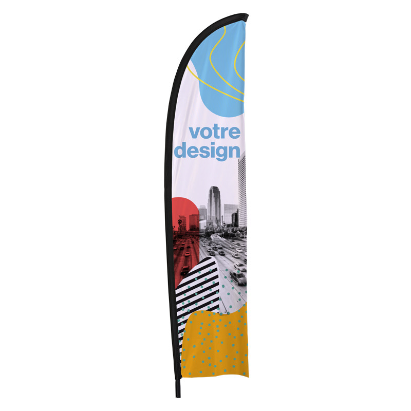 Beach flag - Oriflamme LIGHT (voile seule) - Fabrication express en 48 H - MACAP