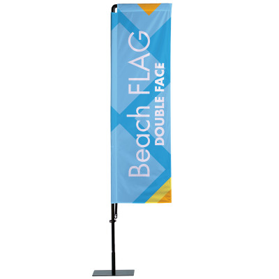 Beach flag Oriflamme potence recto verso