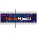 Banderole PVC Oeillets 100x400 cm|PLV "Fête du 14 Juillet"- Modèle 2