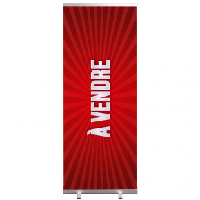 Roll-up Prêt à imprimer "A vendre" (avec housse de transport) 80x200 cm - Modèle 1 MACAP