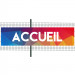 Banderole PVC Oeillets 100x400 cm|PLV "Accueil"- Modèle 1