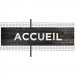 Banderole PVC Oeillets 100x400 cm|PLV "Accueil"- Modèle 2