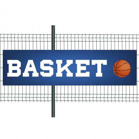 Banderole Prête à imprimer "Basket" (fixation oeillets) 80x300 cm - Modèle 1 MACAP