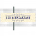 Banderole PVC Oeillets 80x300 cm|PLV "Bed and Breakfast"- Modèle 2