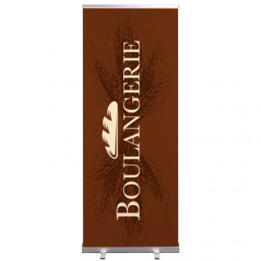 Roll-up Prêt à imprimer "Boulangerie" (avec housse de transport) 80x200 cm - Modèle 1 MACAP