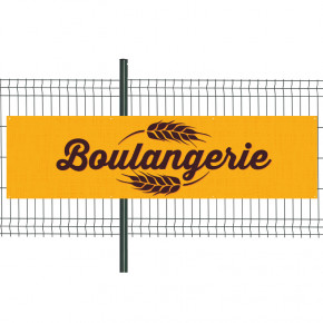 Banderole Prête à imprimer "Boulangerie" (fixation oeillets) 80x300 cm - Modèle 2 MACAP