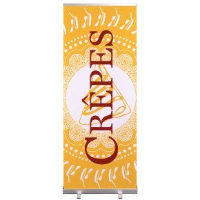 Roll-up Prêt à imprimer "Crêpes" (avec housse de transport) 80x200 cm - Modèle 1 MACAP