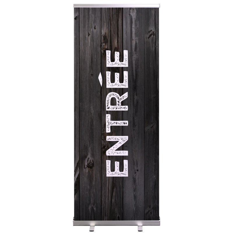 Roll-up Prêt à imprimer "Entrée" (avec housse de transport) 80x200 cm - Modèle 2 MACAP