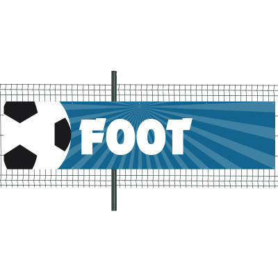 Banderole bâche PVC foot 100x400 cm