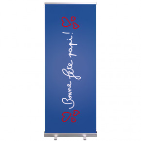 Roll-up Prêt à imprimer "Fête des grands-pères" (avec housse de transport) 80x200 cm - Modèle 1 MACAP