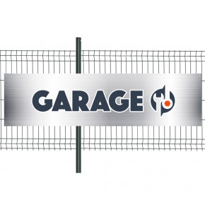 Banderole Prête à imprimer "Garage Auto" (fixation oeillets) 80x300 cm - Modèle 2 MACAP