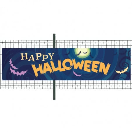 Banderole Prête à imprimer "Halloween" (fixation oeillets) 100x400 cm - Modèle 1 MACAP