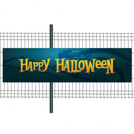 Banderole Prête à imprimer "Halloween" (fixation oeillets) 80x300 cm - Modèle 2 MACAP