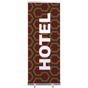 Roll-up Prêt à imprimer "Hôtel" (avec housse de transport) 80x200 cm - Modèle 1 MACAP
