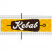 Banderole PVC Oeillets 100x400 cm|PLV "Kebab"- Modèle 1