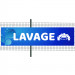 Banderole PVC Oeillets 100x400 cm|PLV "Lavage"- Modèle 2