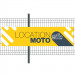 Banderole PVC Oeillets 80x300 cm|PLV "Location Moto"- Modèle 2