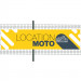 Banderole PVC Oeillets 100x400 cm|PLV "Location Moto"- Modèle 2