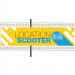 Banderole PVC Oeillets 100x400 cm|PLV "Location Scooter"- Modèle 2