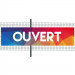 Banderole PVC Oeillets 100x400 cm|PLV "Ouvert"- Modèle 1