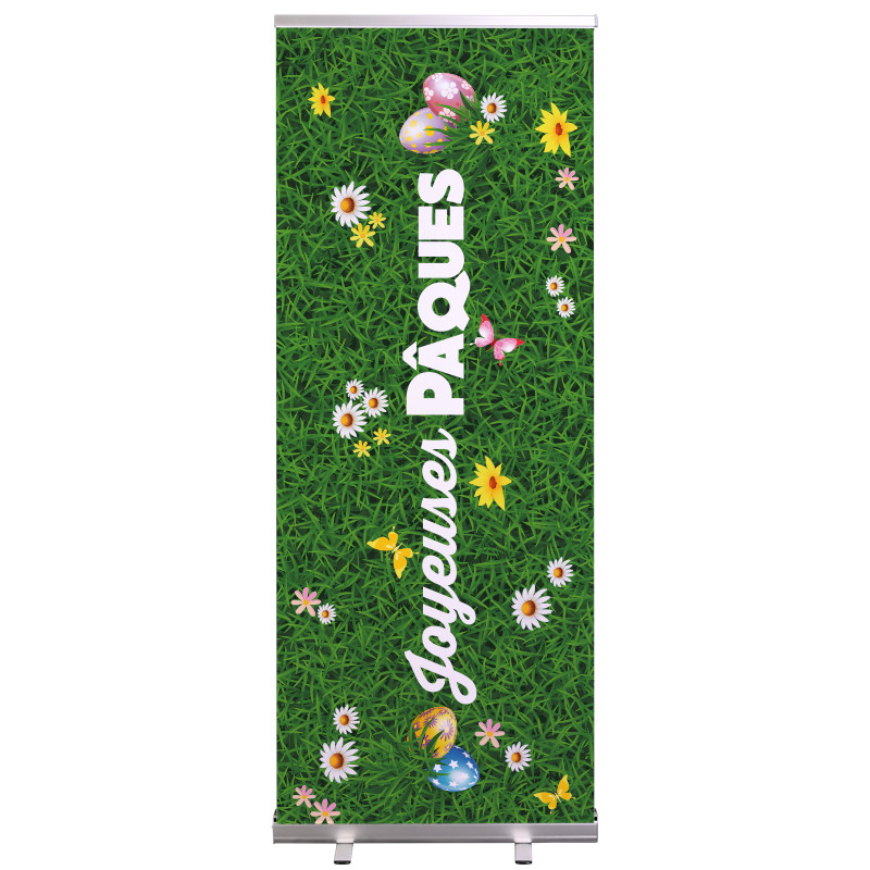 Roll-up Prêt à imprimer "Pâques" (avec housse de transport) 80x200 cm - Modèle 2 MACAP