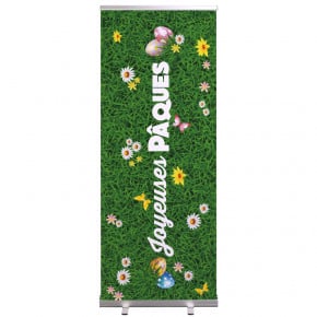 Roll-up Prêt à imprimer "Pâques" (avec housse de transport) 80x200 cm - Modèle 2 MACAP