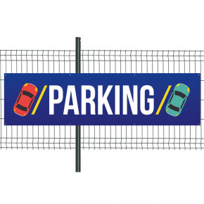 Banderole Prête à imprimer "Parking" (fixation oeillets) 80x300 cm - Modèle 1 MACAP