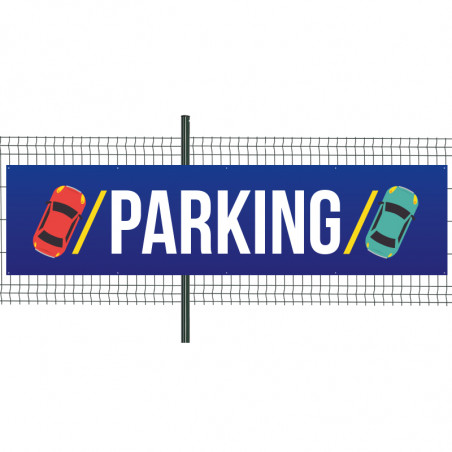 Banderole Prête à imprimer "Parking" (fixation oeillets) 100x400 cm - Modèle 1 MACAP