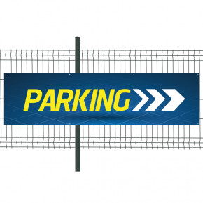 Banderole Prête à imprimer "Parking" (fixation oeillets) 80x300 cm - Modèle 2 MACAP