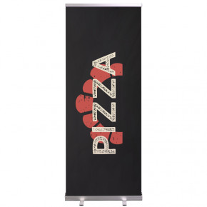 Roll-up Prêt à imprimer "Pizza" (avec housse de transport) 80x200 cm - Modèle 2 MACAP