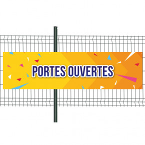 Banderole Prête à imprimer "SOLDES" (fixation oeillets) 80x300 cm - Modèle 2 MACAP