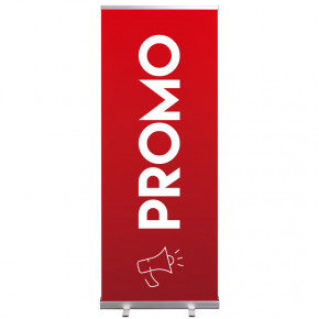 Roll-up Prêt à imprimer "Promo" (avec housse de transport) 80x200 cm - Modèle 2 MACAP