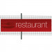 Banderole PVC Oeillets 100x400 cm|PLV "Restaurant"- Modèle 3