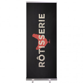 Roll-up Prêt à imprimer "Rôtisserie" (avec housse de transport) 80x200 cm - Modèle 2 MACAP