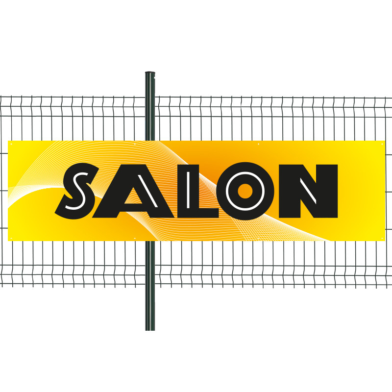 Banderole Prête à imprimer "Salon" (fixation oeillets) 80x300 cm - Modèle 1 MACAP