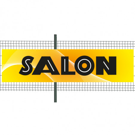 Banderole Prête à imprimer "Salon" (fixation oeillets) 100x400 cm - Modèle 1 MACAP