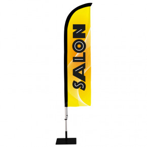 Beach flag Prêt à imprimer "Salon" (kit avec platine carrée) 2,8 m - Modèle 1 MACAP