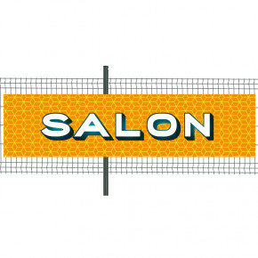Banderole Prête à imprimer "Salon" (fixation oeillets) 100x400 cm - Modèle 2 MACAP
