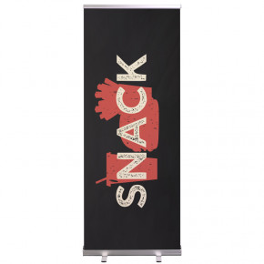 Roll-up Prêt à imprimer "Snack" (avec housse de transport) 80x200 cm - Modèle 2 MACAP