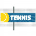 Banderole PVC Oeillets 80x300 cm|PLV "Tennis"- Modèle 2