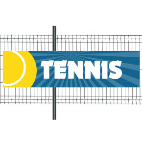 Banderole Prête à imprimer "Tennis" (fixation oeillets) 80x300 cm - Modèle 2 MACAP