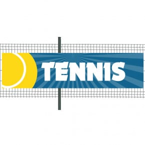 Banderole Prête à imprimer "Tennis" (fixation oeillets) 100x400 cm - Modèle 2 MACAP