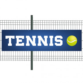 Banderole Prête à imprimer "Tennis" (fixation oeillets) 80x300 cm - Modèle 1 MACAP