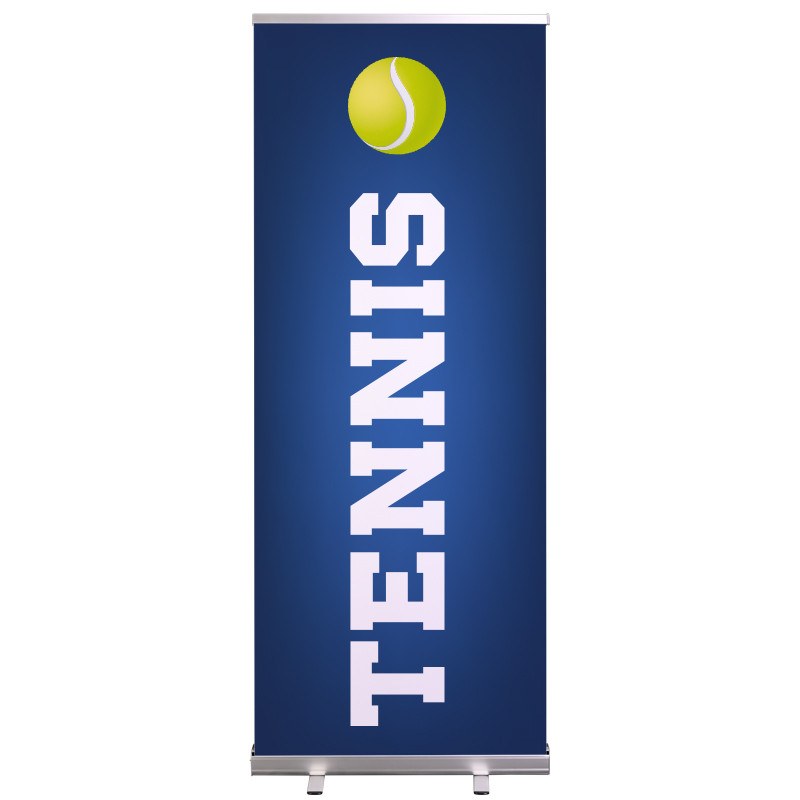 Roll-up Prêt à imprimer "Tennis" (avec housse de transport) 80x200 cm - Modèle 1 MACAP