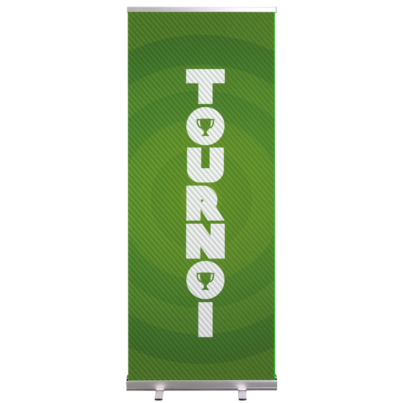 Roll-up Prêt à imprimer "Tournoi" (avec housse de transport) 80x200 cm - Modèle 1 MACAP